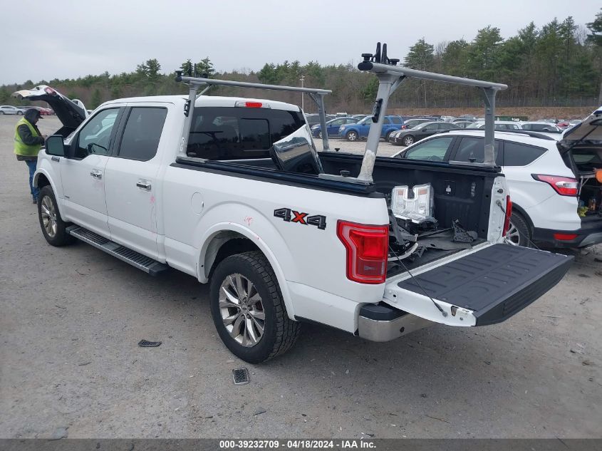 2017 Ford F-150 Lariat VIN: 1FTFW1EGXHFA91565 Lot: 39232709