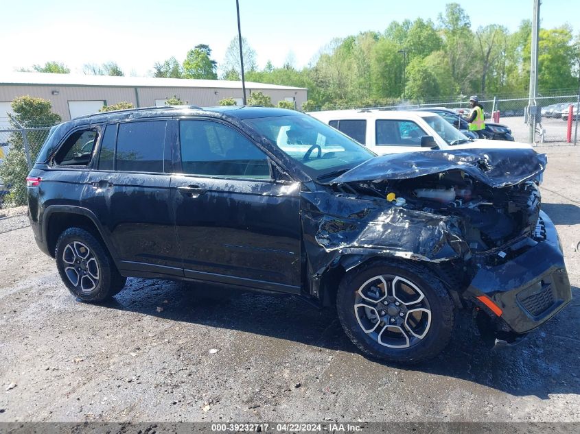 2022 Jeep Grand Cherokee 4Xe Trailhawk 4X4 VIN: 1C4RJYC63N8724695 Lot: 44225104