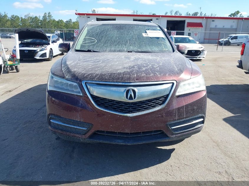 2014 Acura Mdx Advance Pkg W/Entertainment Pkg VIN: 5FRYD4H85EB046956 Lot: 39232726