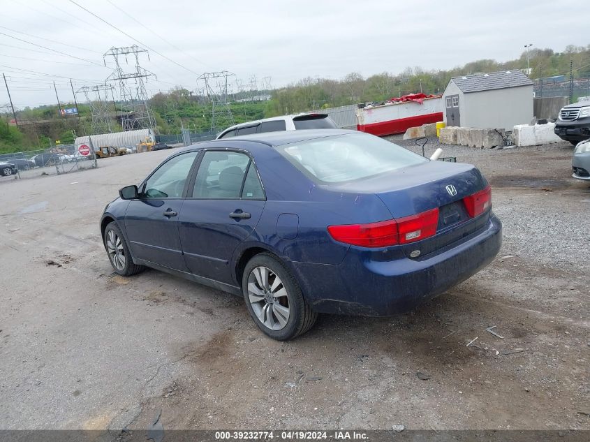 2005 Honda Accord 2.4 Dx VIN: 1HGCM55145A014857 Lot: 39232774