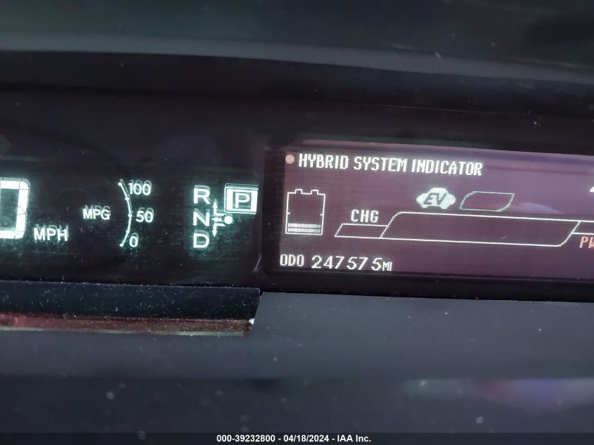 2014 Toyota Prius Three VIN: JTDKN3DU2E1833485 Lot: 39232800