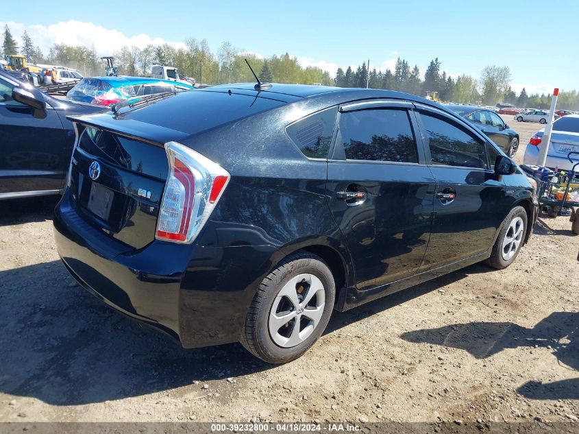 2014 Toyota Prius Three VIN: JTDKN3DU2E1833485 Lot: 39232800