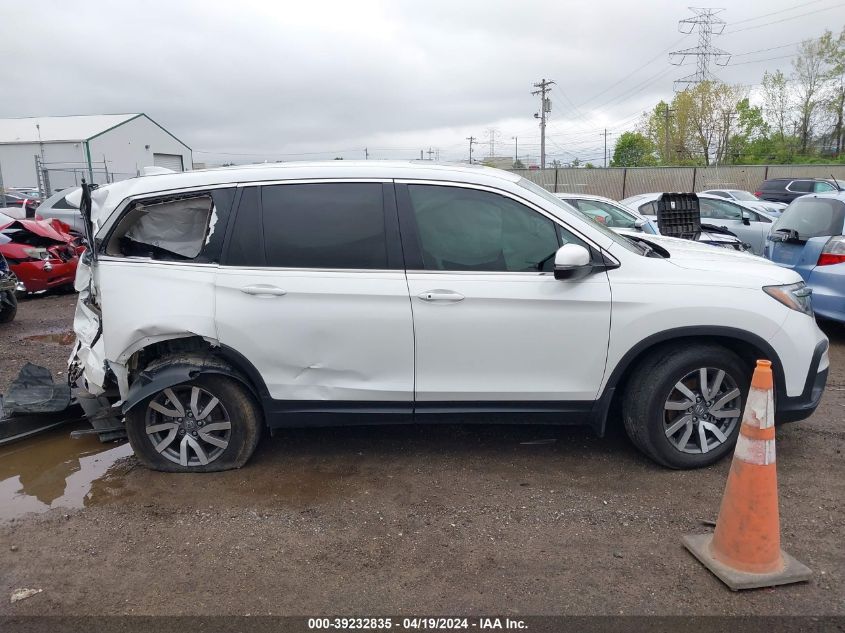 2021 Honda Pilot Awd Ex-L VIN: 5FNYF6H54MB068328 Lot: 39232835