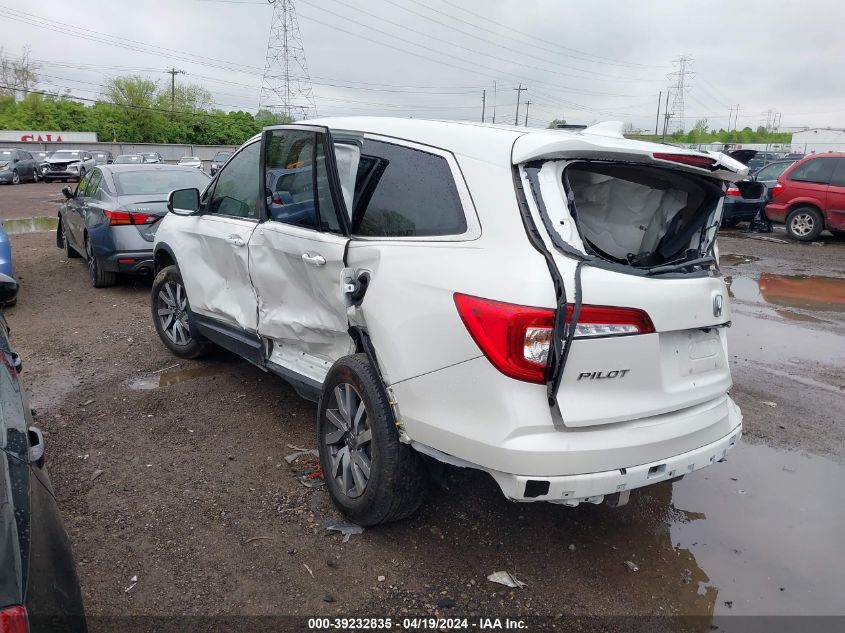 2021 Honda Pilot Awd Ex-L VIN: 5FNYF6H54MB068328 Lot: 39232835