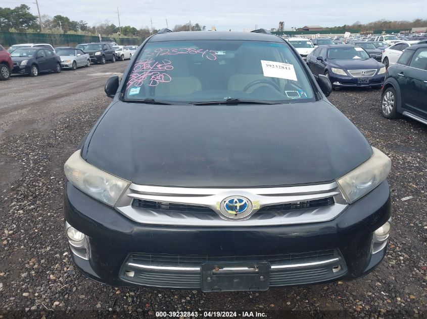 2012 Toyota Highlander Hybrid Base V6 VIN: JTEBC3EH1C2010086 Lot: 39232843