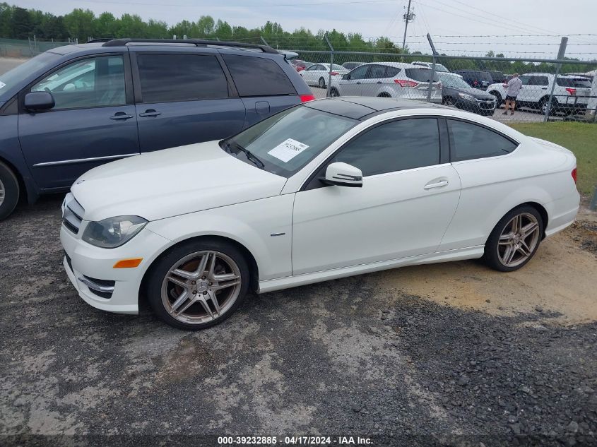 WDDGJ4HB4CF852982 | 2012 MERCEDES-BENZ C 250