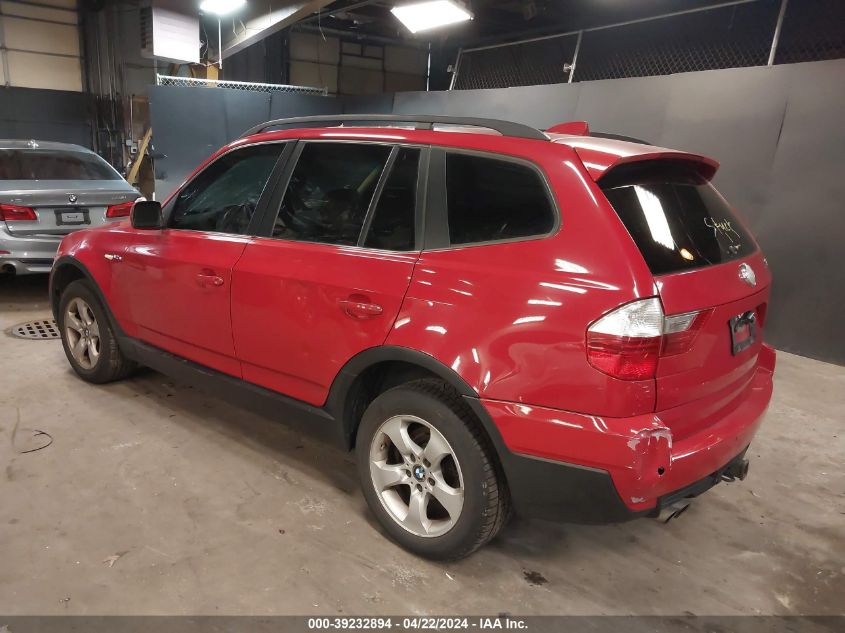 2007 BMW X3 3.0Si VIN: WBXPC93487WF00557 Lot: 46678324