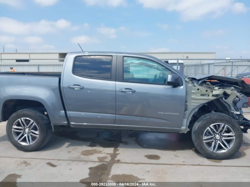 2022 Chevrolet Colorado 2Wd Short Box Wt VIN: 1GCGSBEA1N1284679 Lot: 39233008