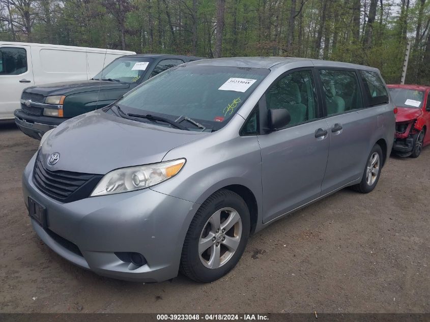 2012 Toyota Sienna Base V6 7 Passenger VIN: 5TDZK3DC1CS182901 Lot: 39233048