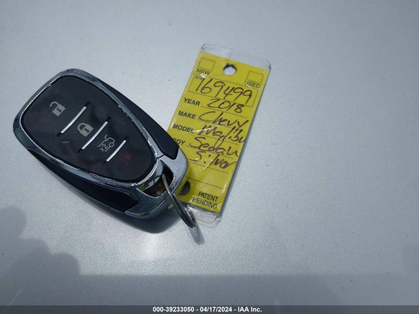 2018 Chevrolet Malibu Lt VIN: 1G1ZD5ST5JF169499 Lot: 39233050