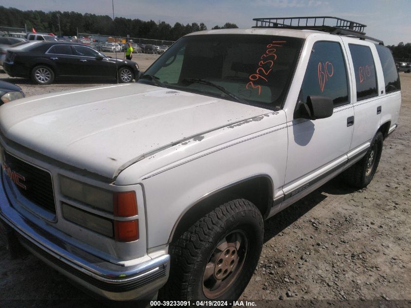 1996 GMC Yukon VIN: 1GKEK13R5TJ752554 Lot: 39233091