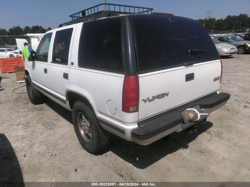 1996 GMC Yukon VIN: 1GKEK13R5TJ752554 Lot: 39233091