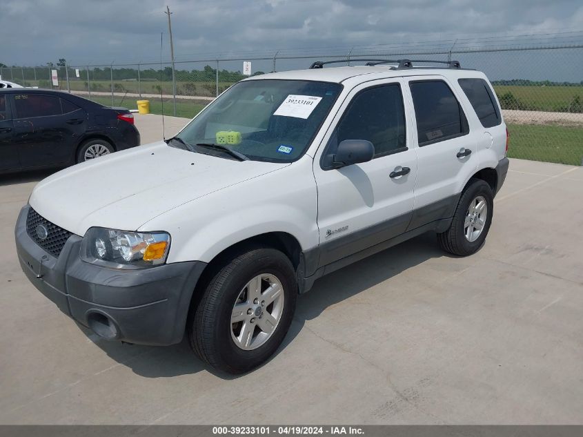 2006 Ford Escape Hybrid VIN: 1FMCU95H56KB79990 Lot: 39233101