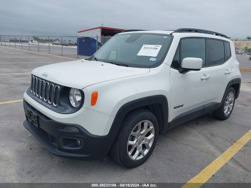 2016 Jeep Renegade Latitude VIN: ZACCJABTXGPE26824 Lot: 39233186