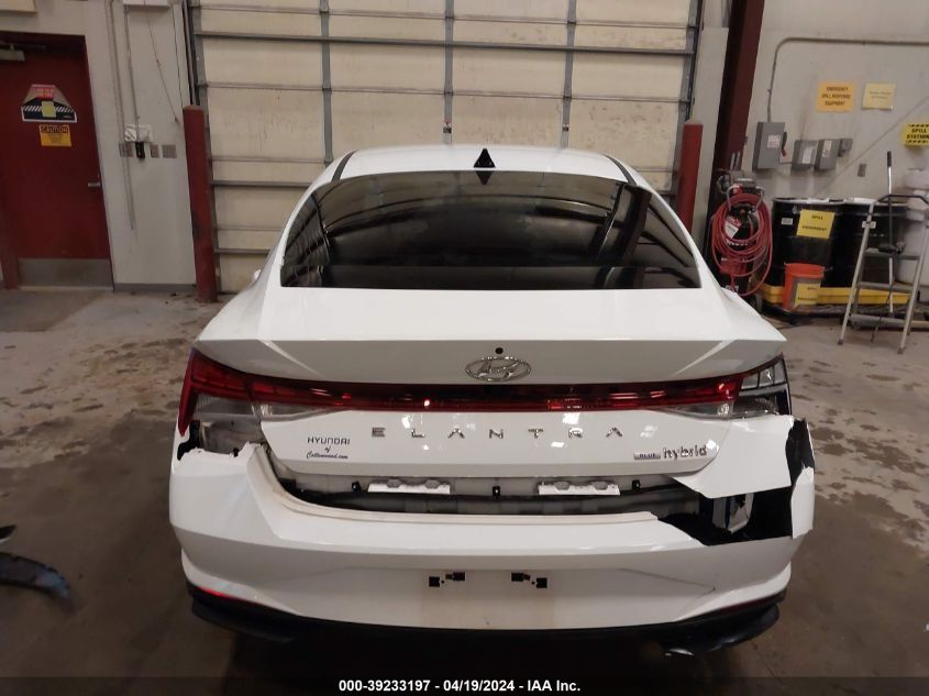 2022 Hyundai Elantra Hybrid Blue VIN: KMHLM4AJ4NU030436 Lot: 39233197