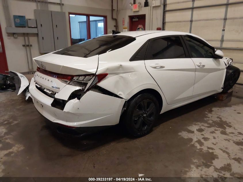 2022 Hyundai Elantra Hybrid Blue VIN: KMHLM4AJ4NU030436 Lot: 39233197