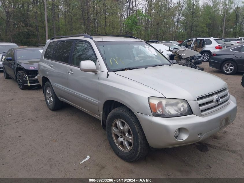 2007 Toyota Highlander Sport VIN: JTEHP21A670198008 Lot: 39233286