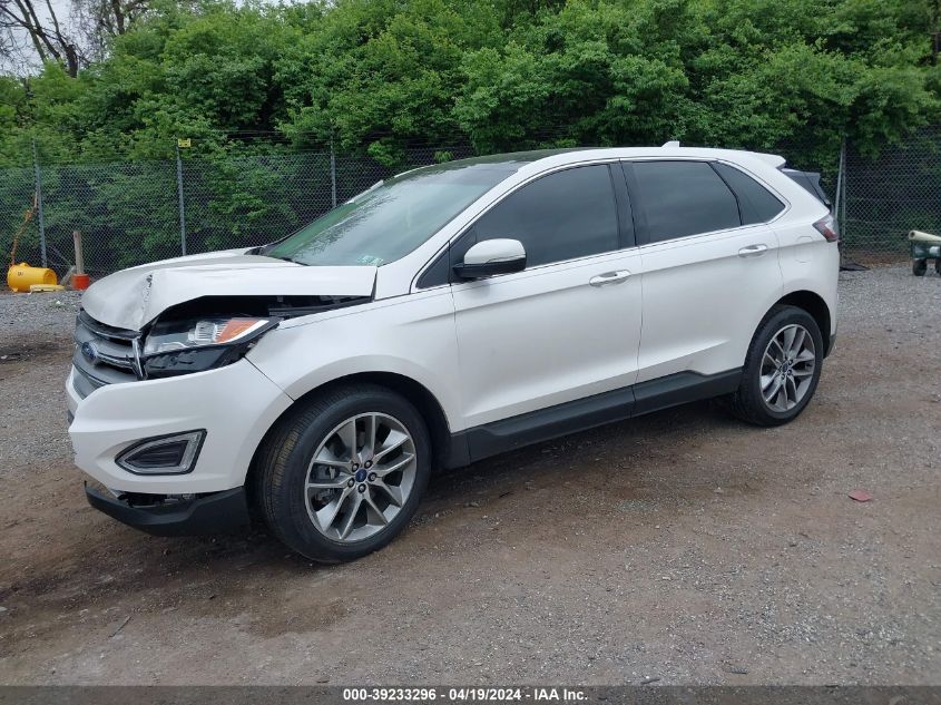 2018 Ford Edge Titanium VIN: 2FMPK4K82JBC21940 Lot: 39233296