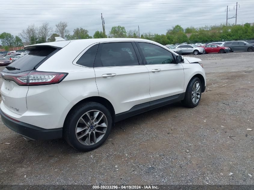 2018 Ford Edge Titanium VIN: 2FMPK4K82JBC21940 Lot: 39233296