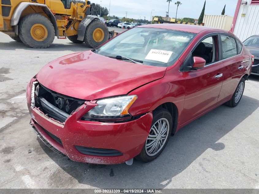 2014 Nissan Sentra VIN: 3N1AB7AP9EL607529 Lot: 39233309