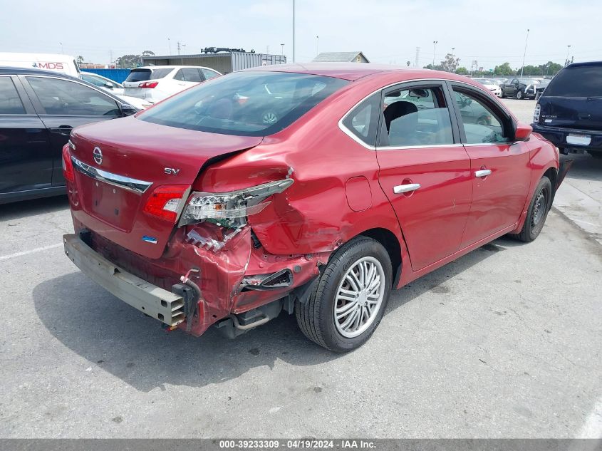 2014 Nissan Sentra VIN: 3N1AB7AP9EL607529 Lot: 39233309