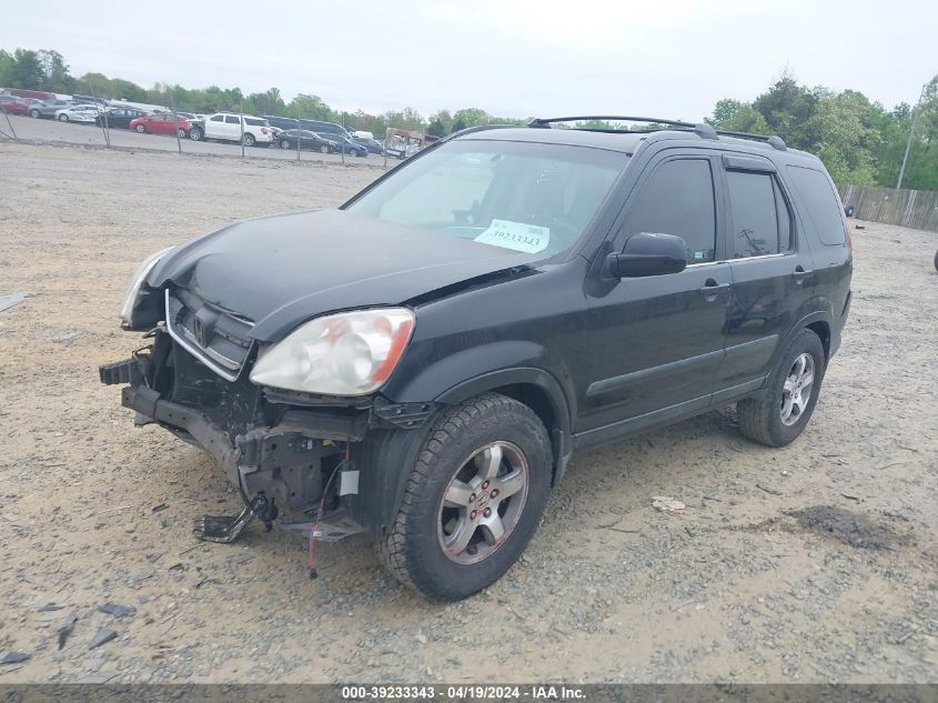 2005 Honda Cr-V Ex VIN: SHSRD78865U318916 Lot: 39233343