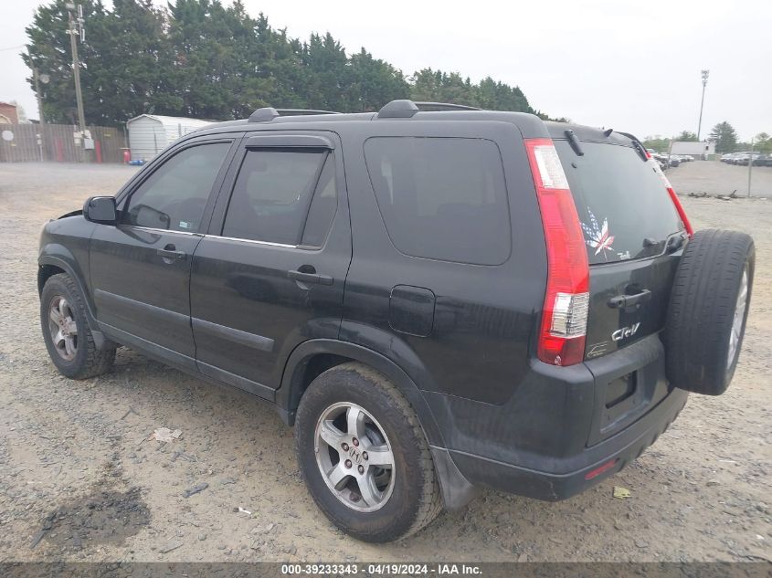 2005 Honda Cr-V Ex VIN: SHSRD78865U318916 Lot: 39233343