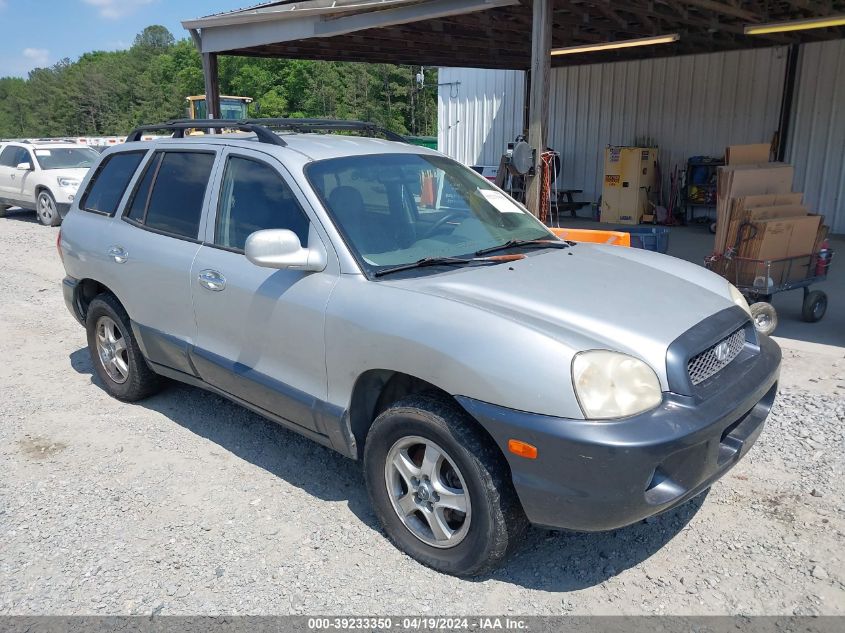 2001 Hyundai Santa Fe 2.7L V6 Gls/2.7L V6 Lx VIN: KM8SC83D61U074719 Lot: 39233350