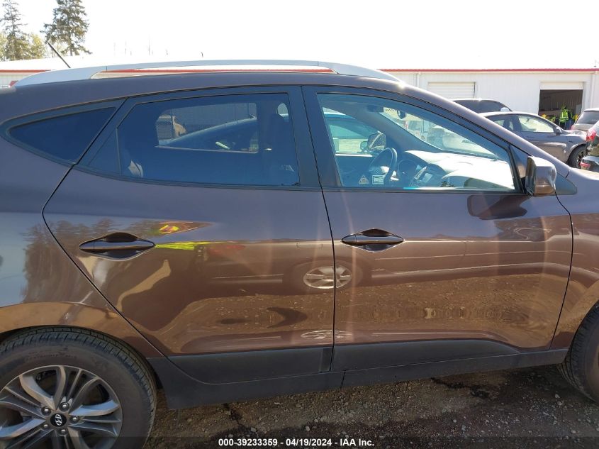 2014 Hyundai Tucson Se VIN: KM8JUCAG6EU789997 Lot: 39233359