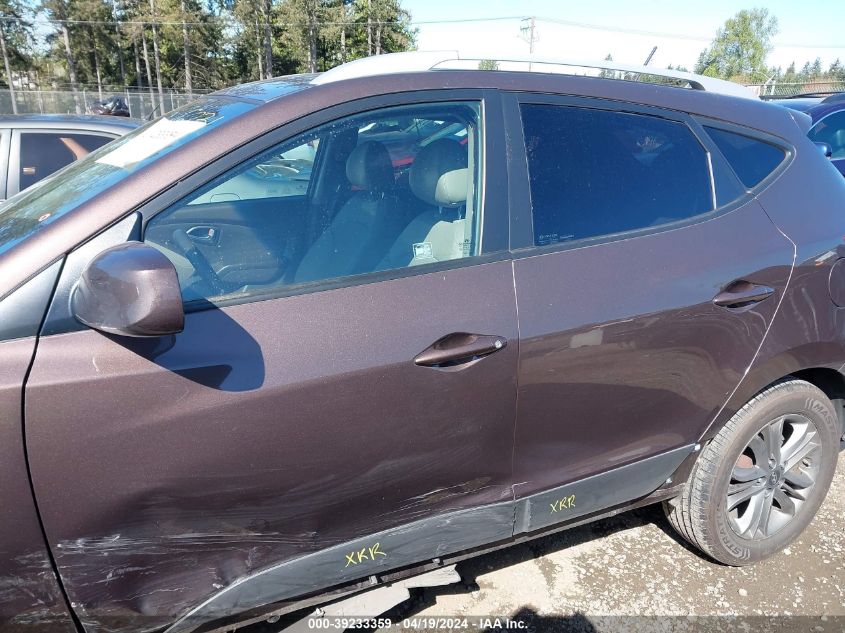 2014 Hyundai Tucson Se VIN: KM8JUCAG6EU789997 Lot: 39233359