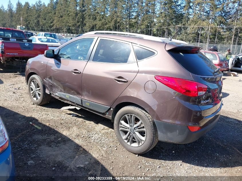 2014 Hyundai Tucson Se VIN: KM8JUCAG6EU789997 Lot: 39233359