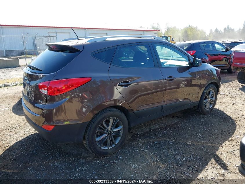 2014 Hyundai Tucson Se VIN: KM8JUCAG6EU789997 Lot: 39233359