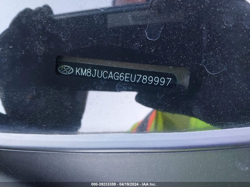 2014 Hyundai Tucson Se VIN: KM8JUCAG6EU789997 Lot: 39233359