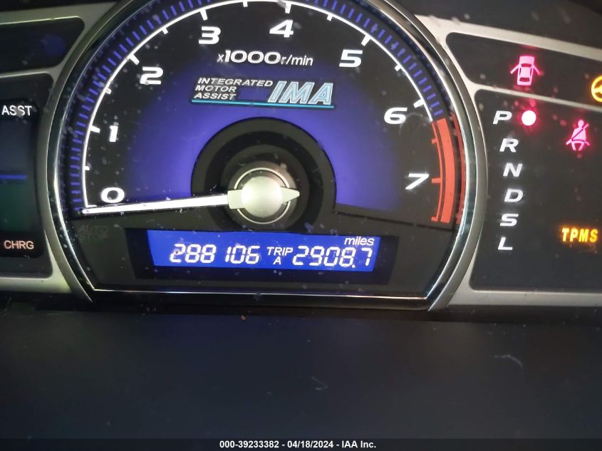 2008 Honda Civic Hybrid VIN: JHMFA36298S001132 Lot: 39233382