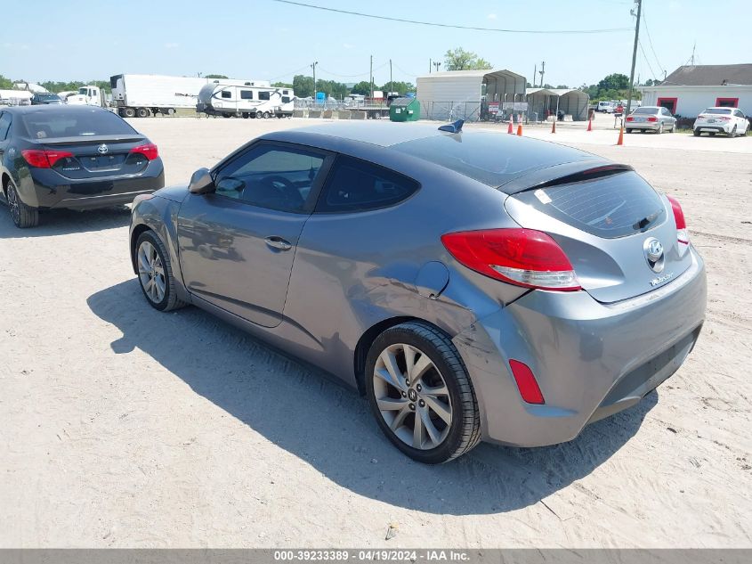 2016 Hyundai Veloster VIN: KMHTC6ADXGU289976 Lot: 39233389