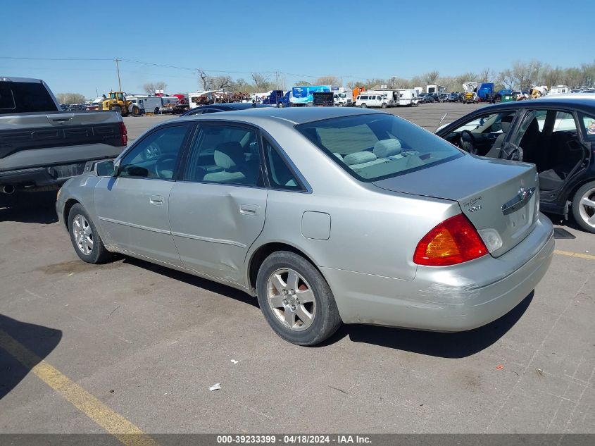 2000 Toyota Avalon Xl VIN: 4T1BF28B5YU080579 Lot: 39233399