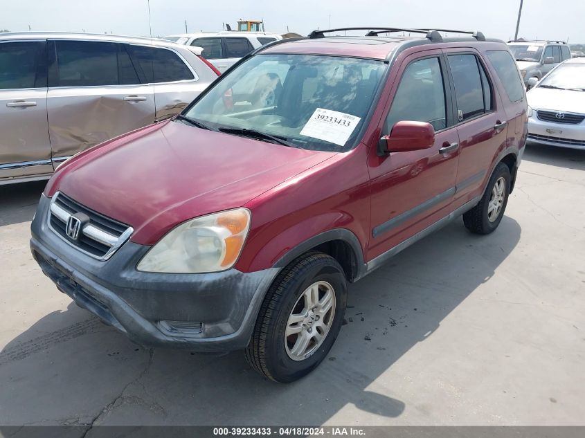 2003 Honda Cr-V Ex VIN: JHLRD78873C015535 Lot: 39233433