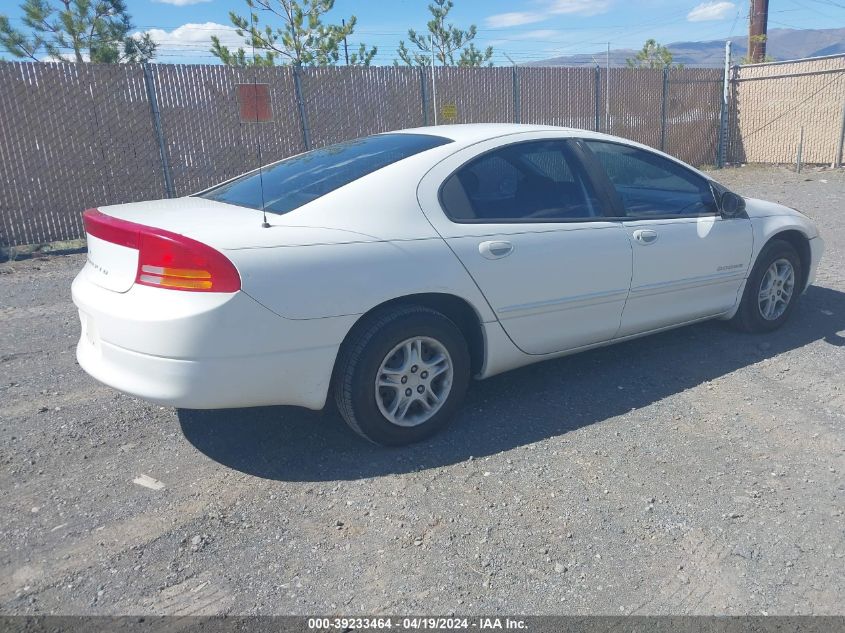 1999 Dodge Intrepid VIN: 2B3HD46R4XH543718 Lot: 39233464