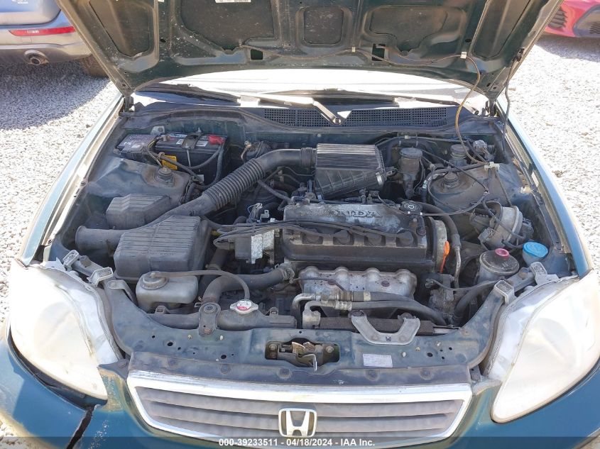 1999 Honda Civic Lx VIN: 2HGEJ6571XH534272 Lot: 39233511