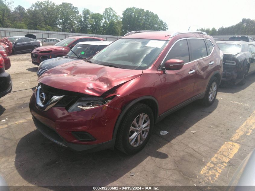 2015 Nissan Rogue Sv VIN: KNMAT2MT9FP523920 Lot: 39233682