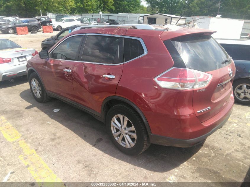 2015 Nissan Rogue Sv VIN: KNMAT2MT9FP523920 Lot: 39233682
