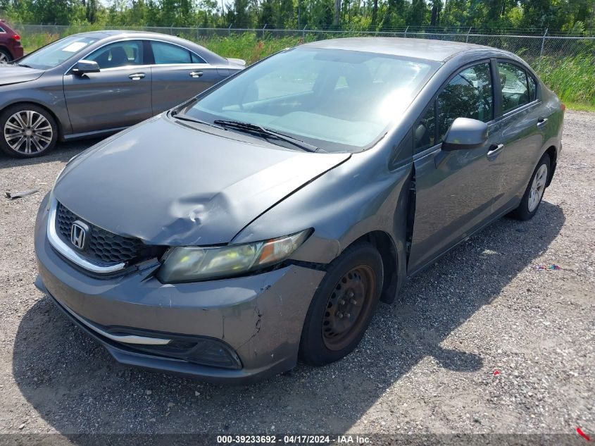 2013 Honda Civic Lx VIN: 19XFB2F56DE009009 Lot: 39233692