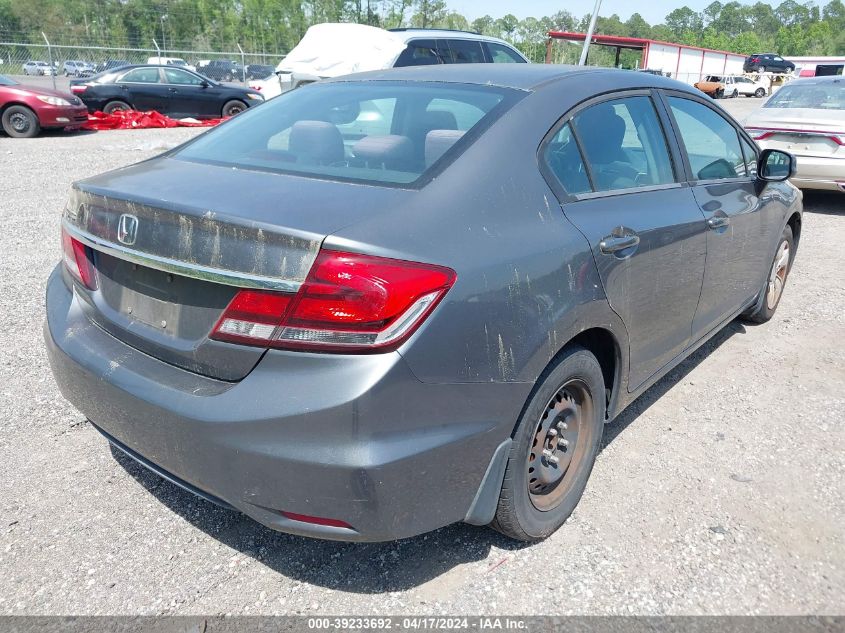 2013 Honda Civic Lx VIN: 19XFB2F56DE009009 Lot: 39233692