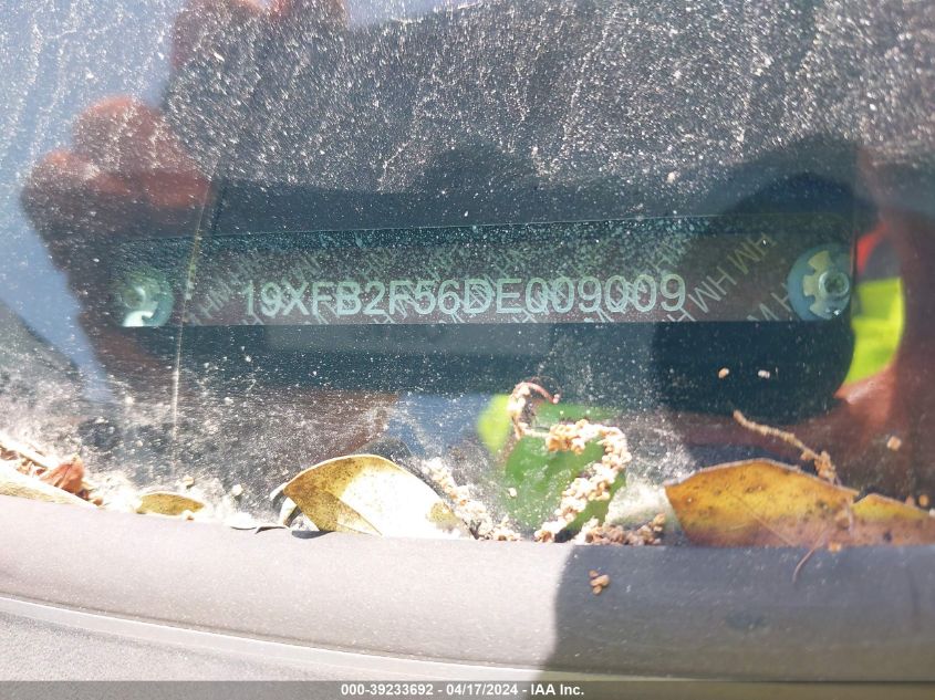 2013 Honda Civic Lx VIN: 19XFB2F56DE009009 Lot: 39233692