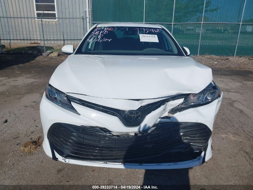 2019 Toyota Camry Le VIN: 4T1B11HK7KU775968 Lot: 39233714