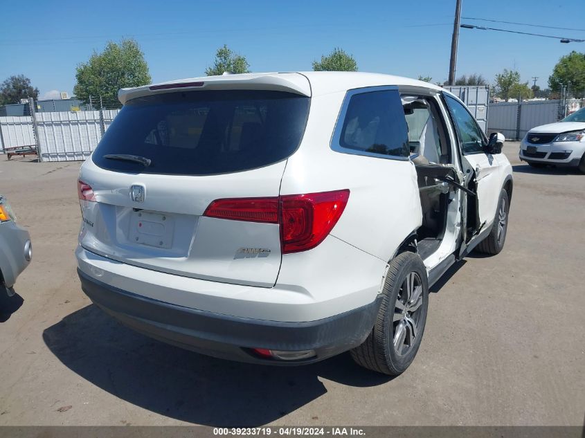 2017 Honda Pilot Ex-L VIN: 5FNYF6H61HB086283 Lot: 39233719