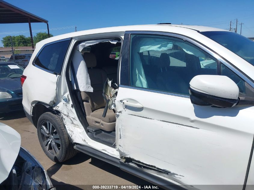 2017 Honda Pilot Ex-L VIN: 5FNYF6H61HB086283 Lot: 39233719