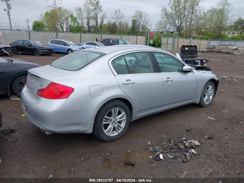 2011 Infiniti G37X VIN: JN1CV6AR4BM352561 Lot: 39233757