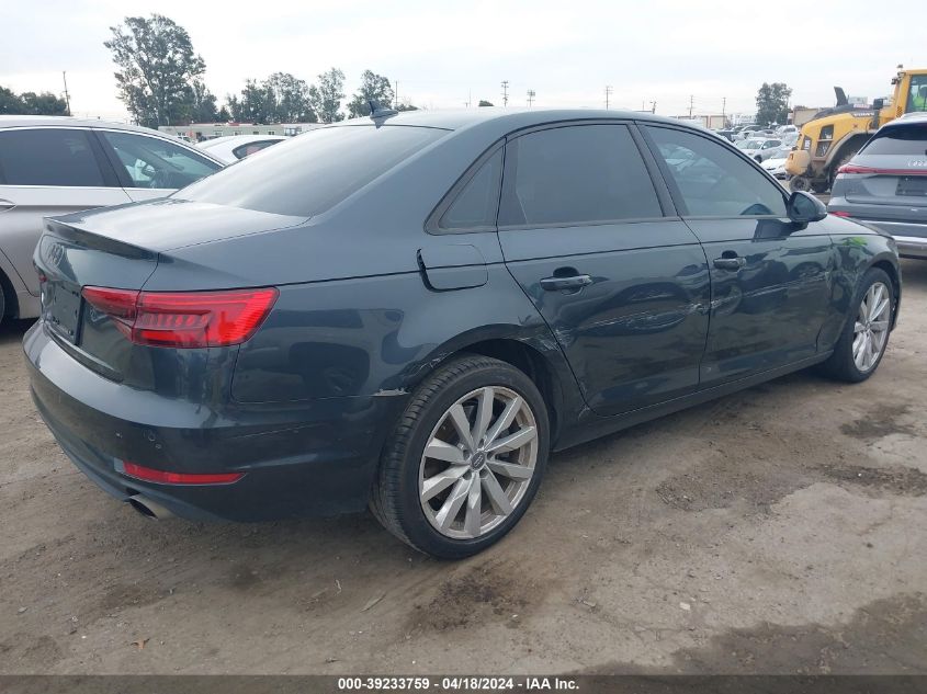 2017 Audi A4 2.0T Premium VIN: WAUGNAF47HN004901 Lot: 30036192