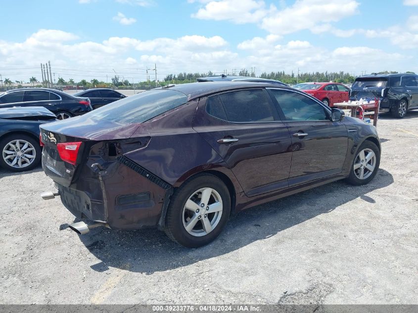 2015 Kia Optima Lx VIN: 5XXGM4A78FG468457 Lot: 11981290